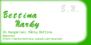 bettina marky business card